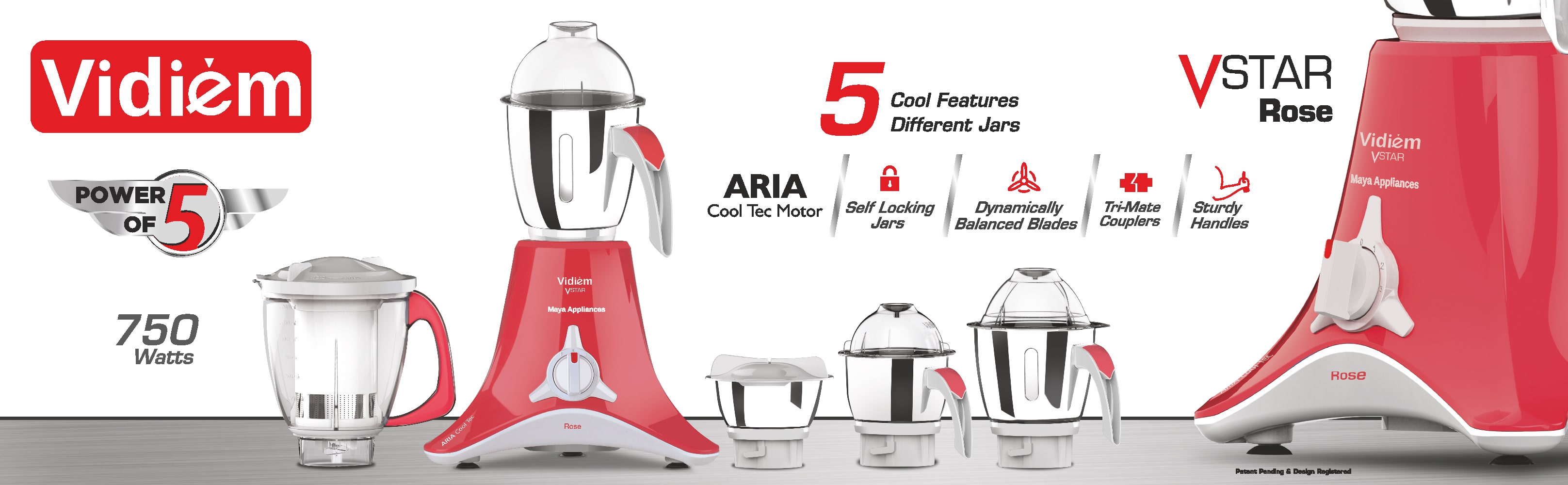 vidiem eva rose mixer grinder